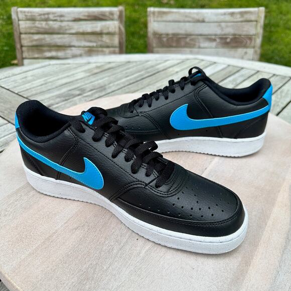 Nike Other - Nike Court Vision Lo NN Mens Size 9 Sneaker Black Laser Blue DH2987-005 New